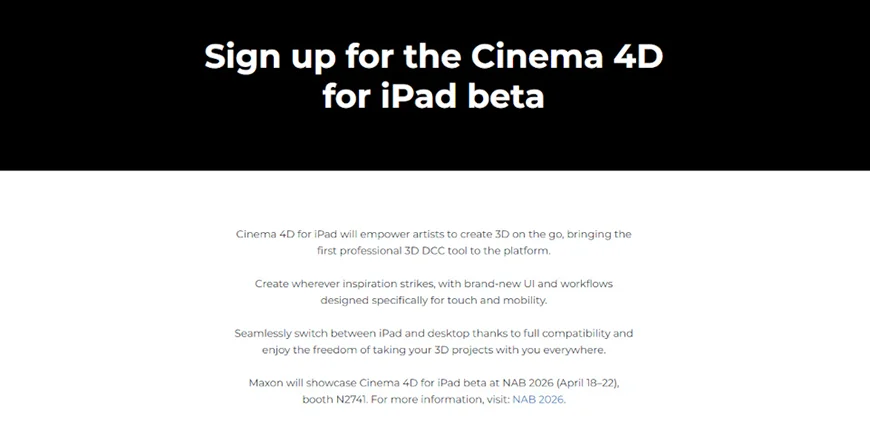 Cinema4D20262_Cinema4DIPadBeta