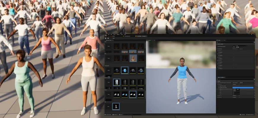MetaHuman Crowd